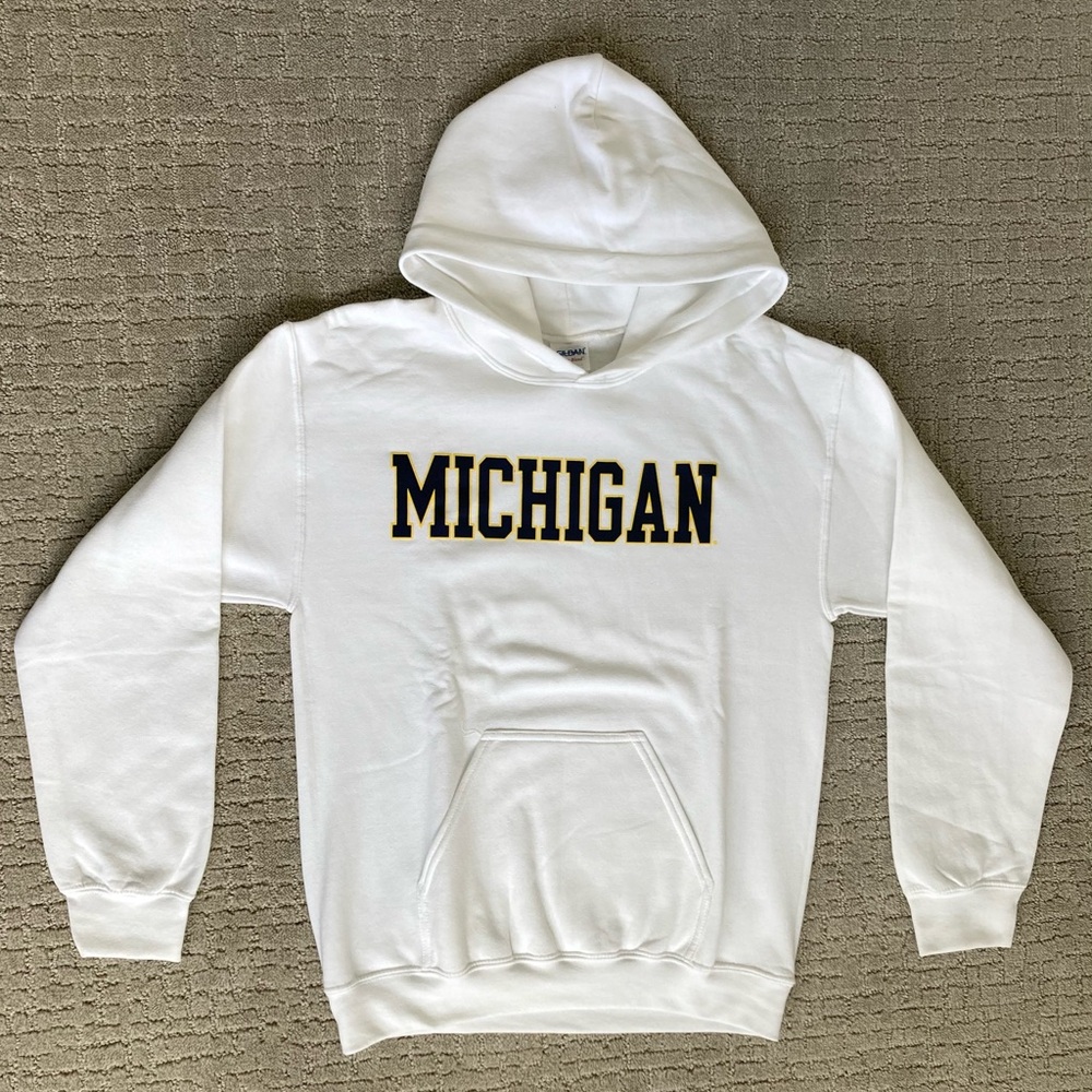 White Michigan Hoodie